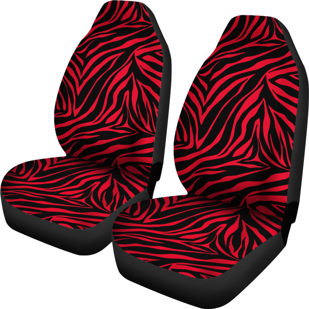 Red Zebra Seat Covers