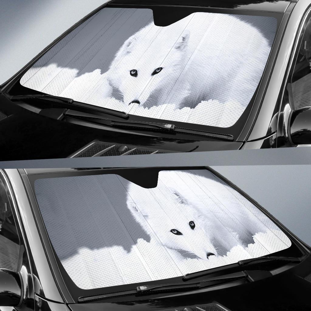 White Fox Car Sun Shade Gift Ideas 2022