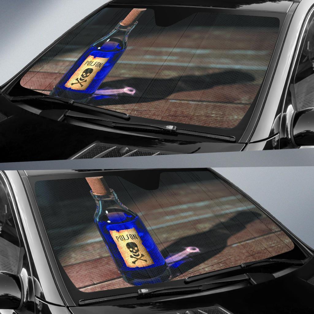 Purple Poison Bottle Car Auto Sunshades Amazing Best Gift Ideas 2022