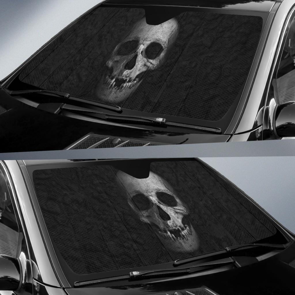 Skull Hd 5K Car Sun Shade Gift Ideas 2022