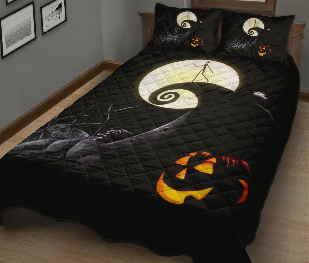 The Nightmare Before Christmas Halloween Movie Quilt Bed Set Pillow Case Amazing Decor Gift Ideas 2