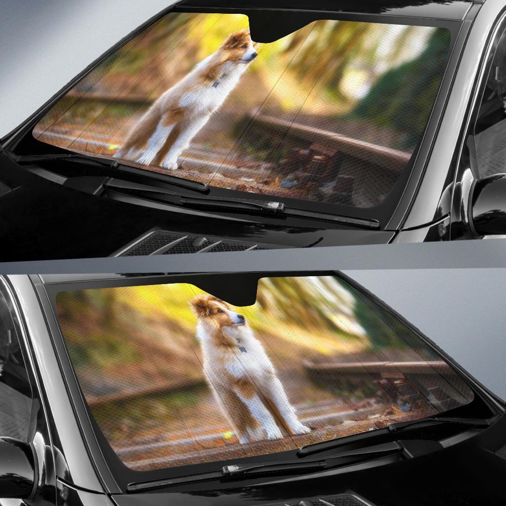 Shetland Sheepdog Hd 4K Car Sun Shade Gift Ideas 2021