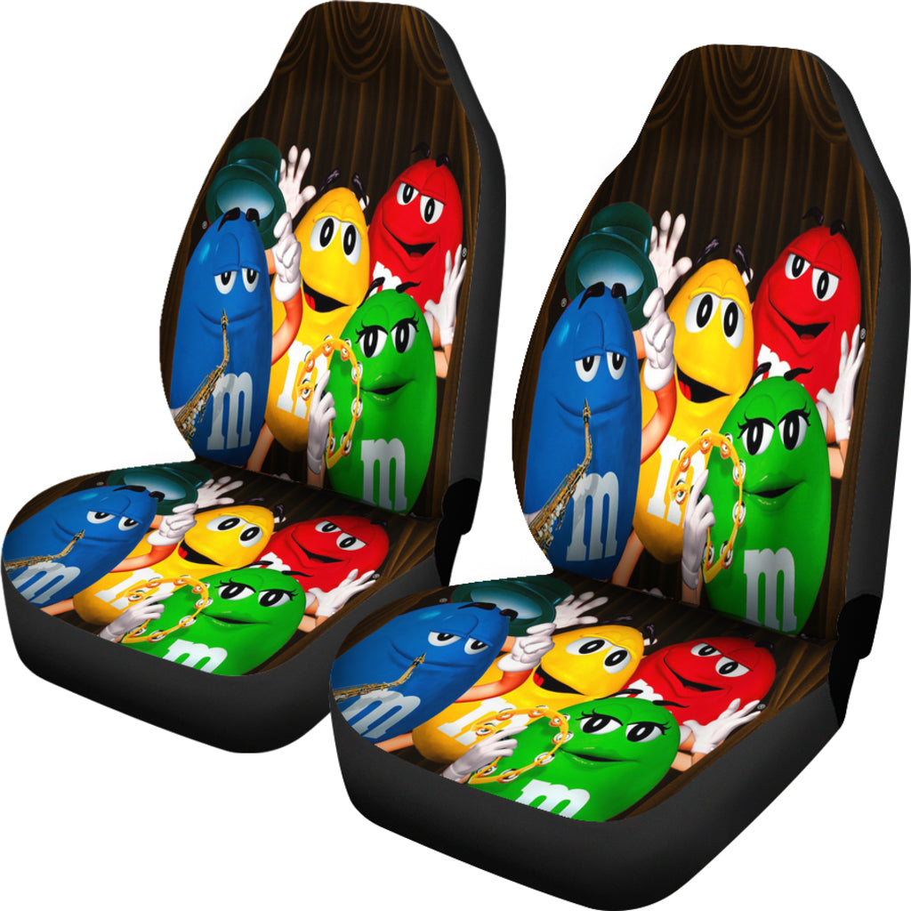 M&M Chocolate Band Car Seat Covers Car Accessories Decoration