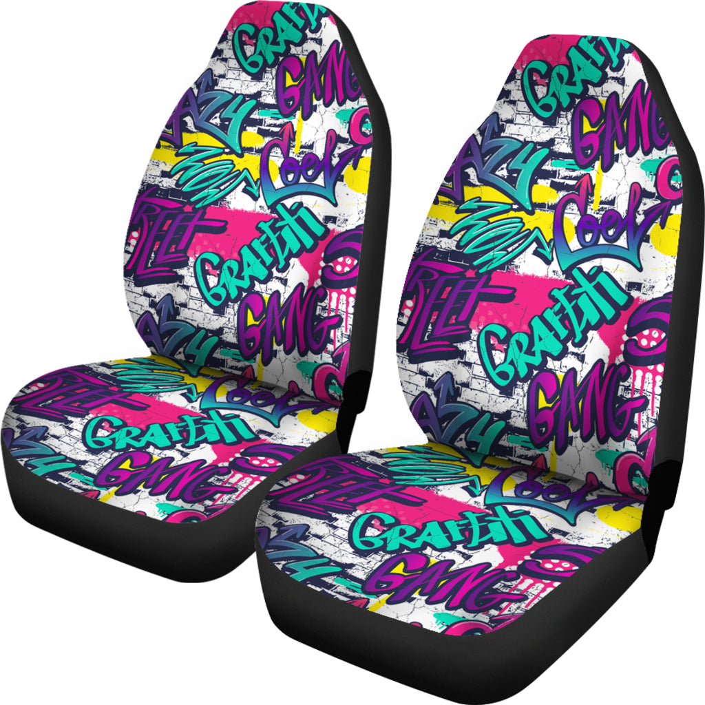 Cool Abstract Graffiti Car Seat Covers