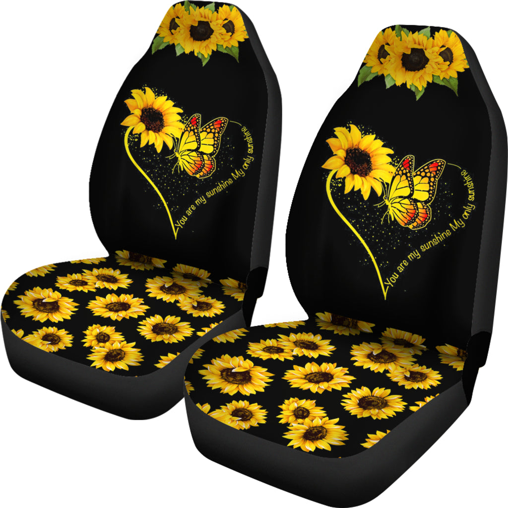 Butterfly You Are My Sunshine Sunflower Seat Covers