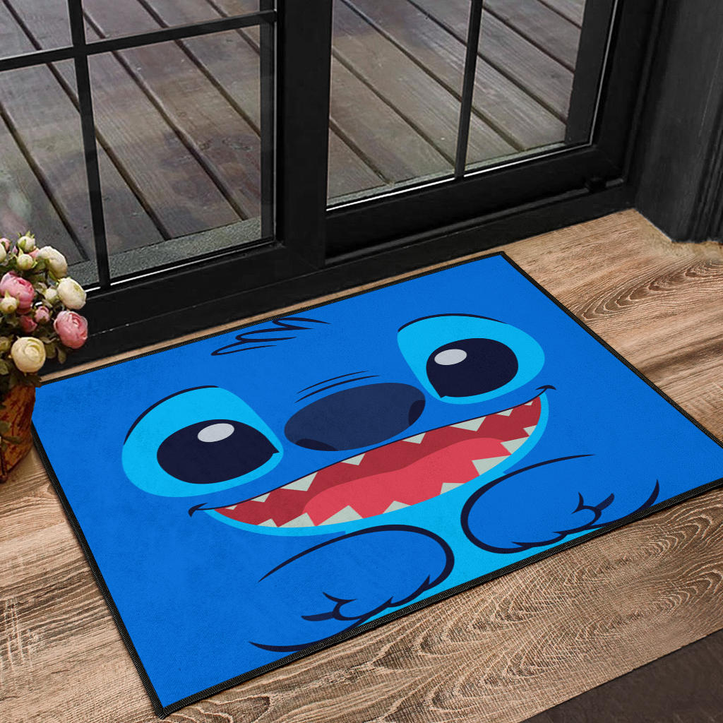 Stitch Cute Face Door Mats