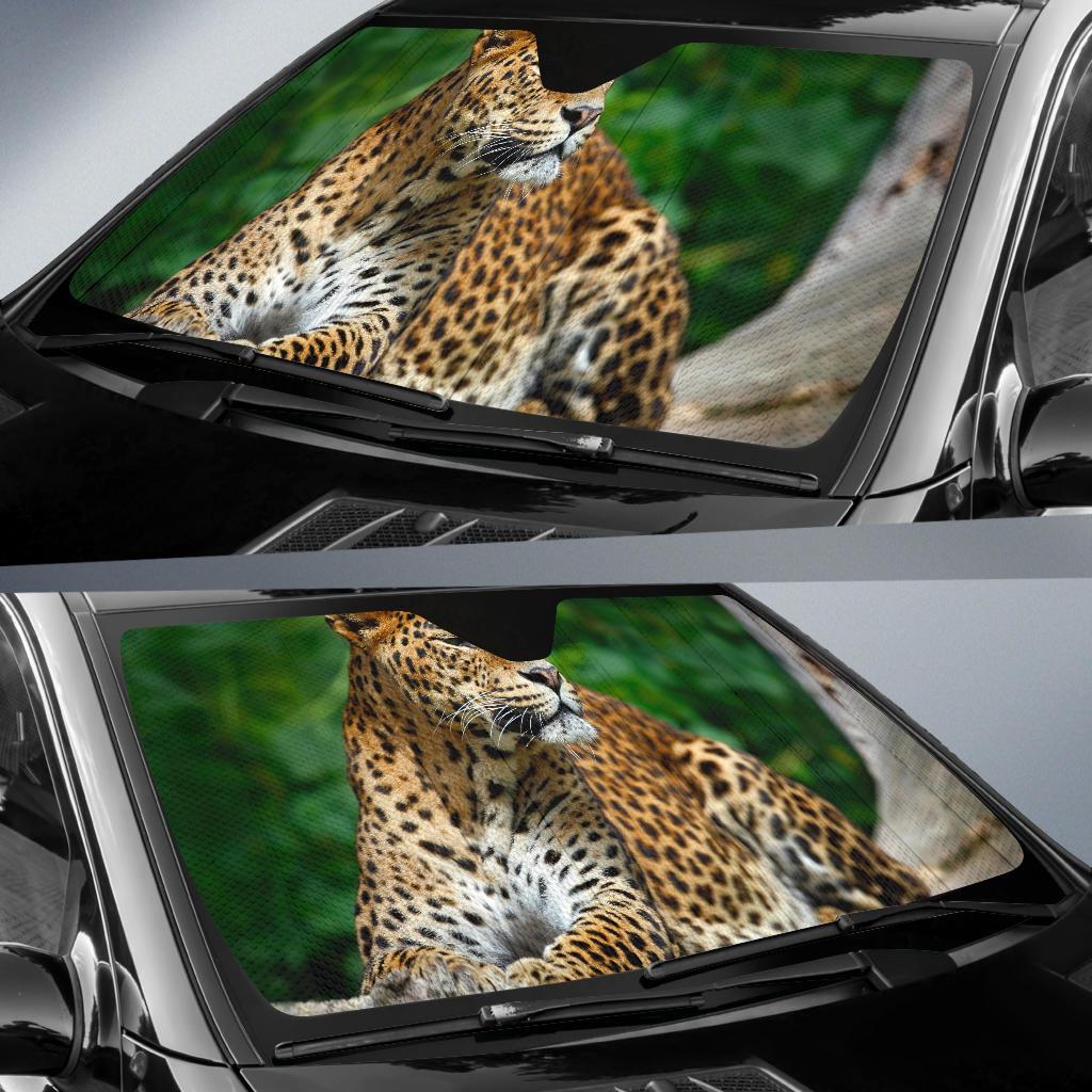 Leopard Wildlife Hd 4K Car Sun Shade Gift Ideas 2022