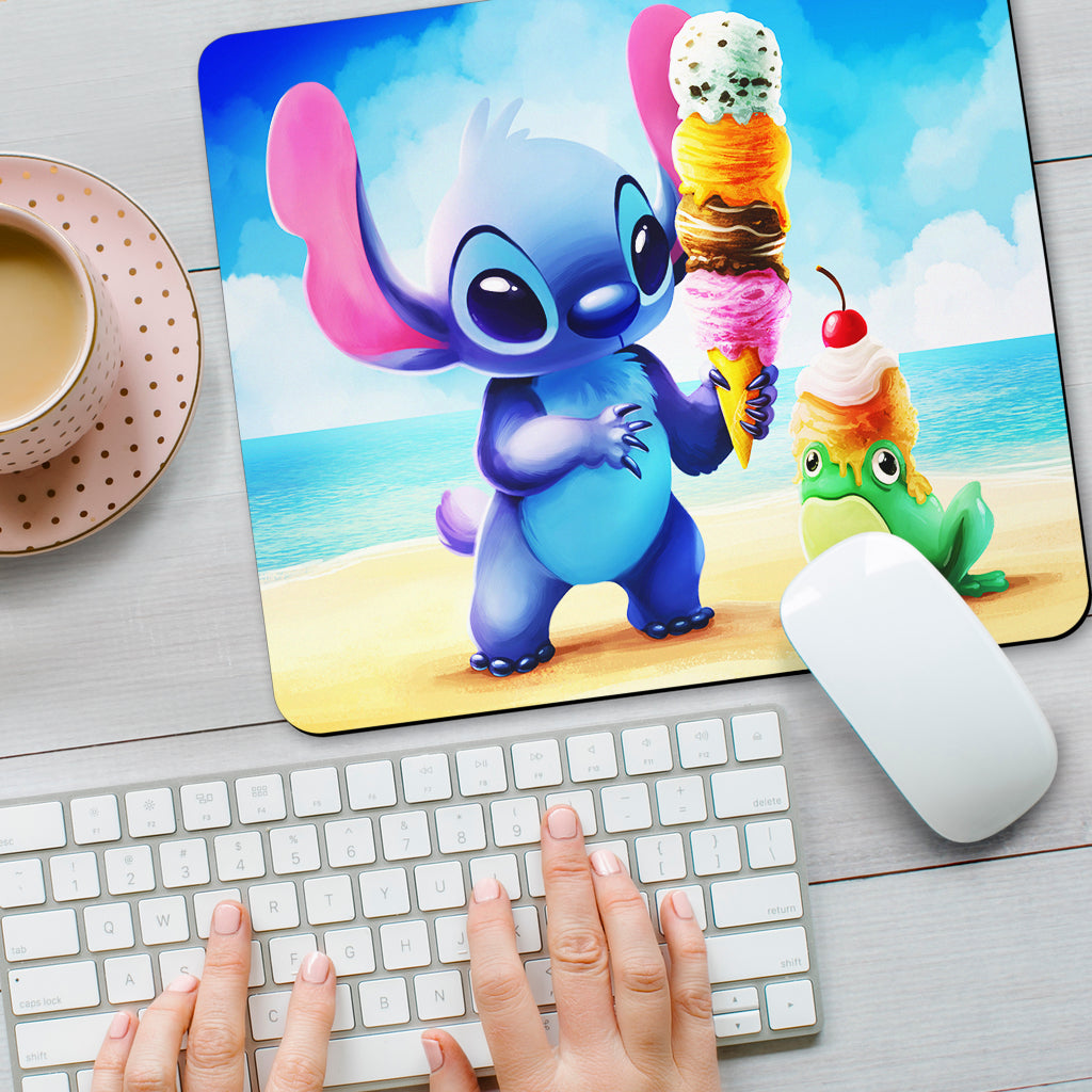 Stitch On The Beach Mouse Pads Office Decor Office Gift 2022