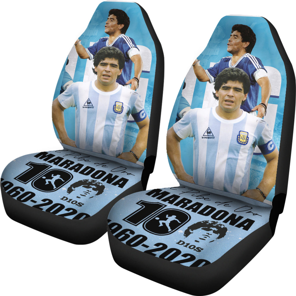 2021 Legend Diego Armando Maradona 10 Rip 1969 2022 Car Seat Covers Gift For Fooball