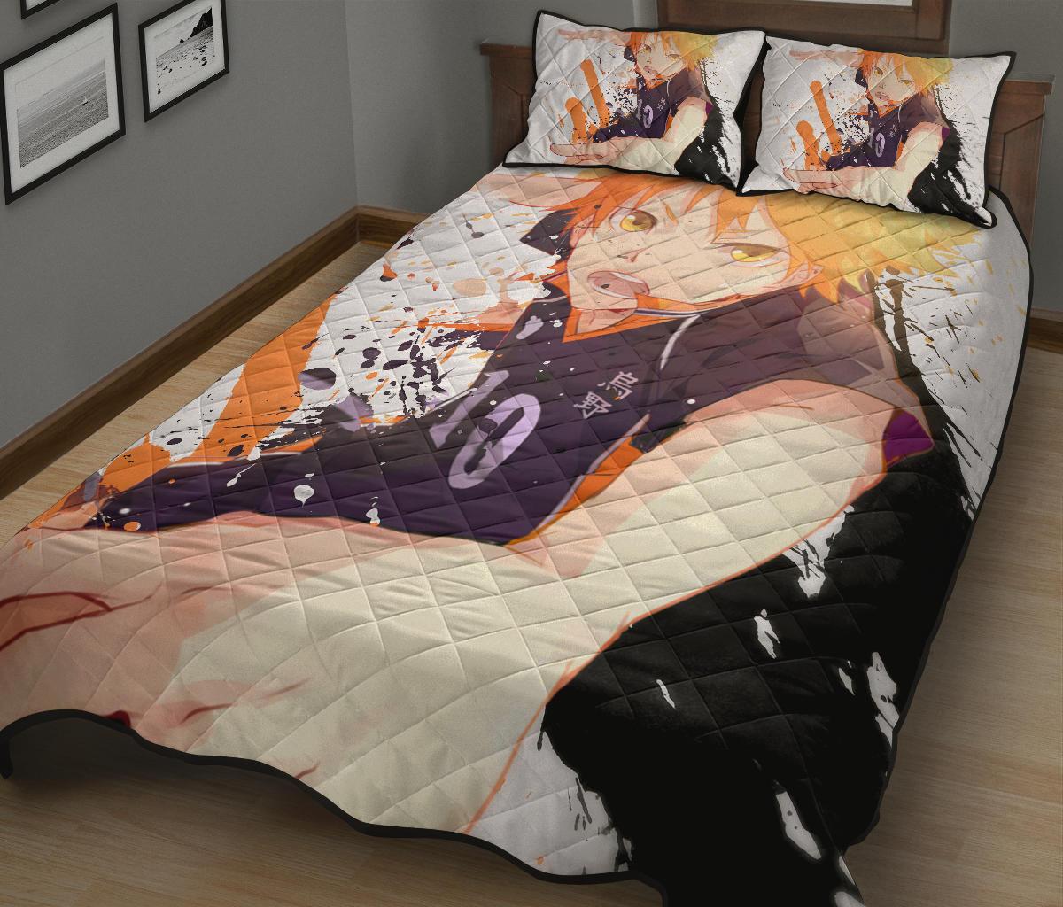 Shouyou Hinata Haikyu!! Anime Quilt Bed Set Pillow Case Amazing Decor Gift Ideas 2