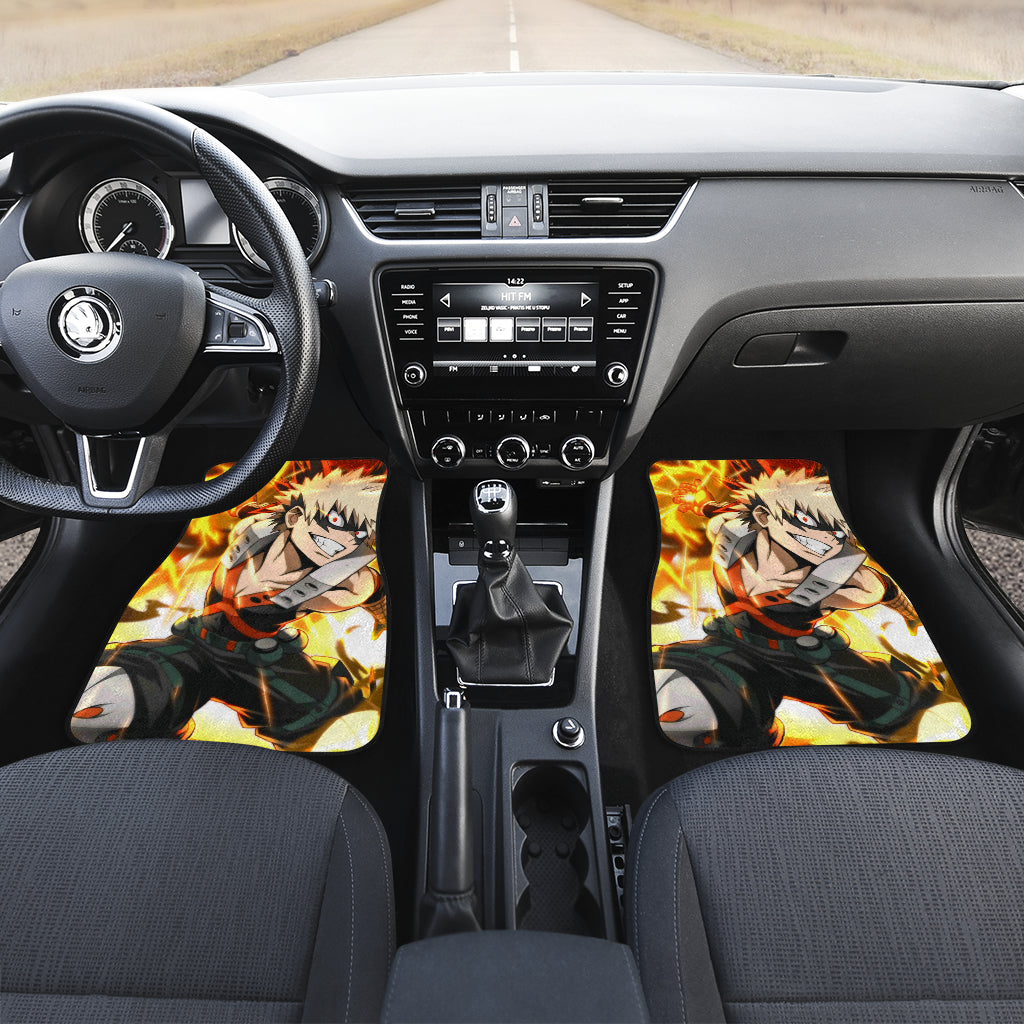 Bakugo Katsuki 4 Anime Car Floor Mats Custom Car Accessories Car Decor 2022