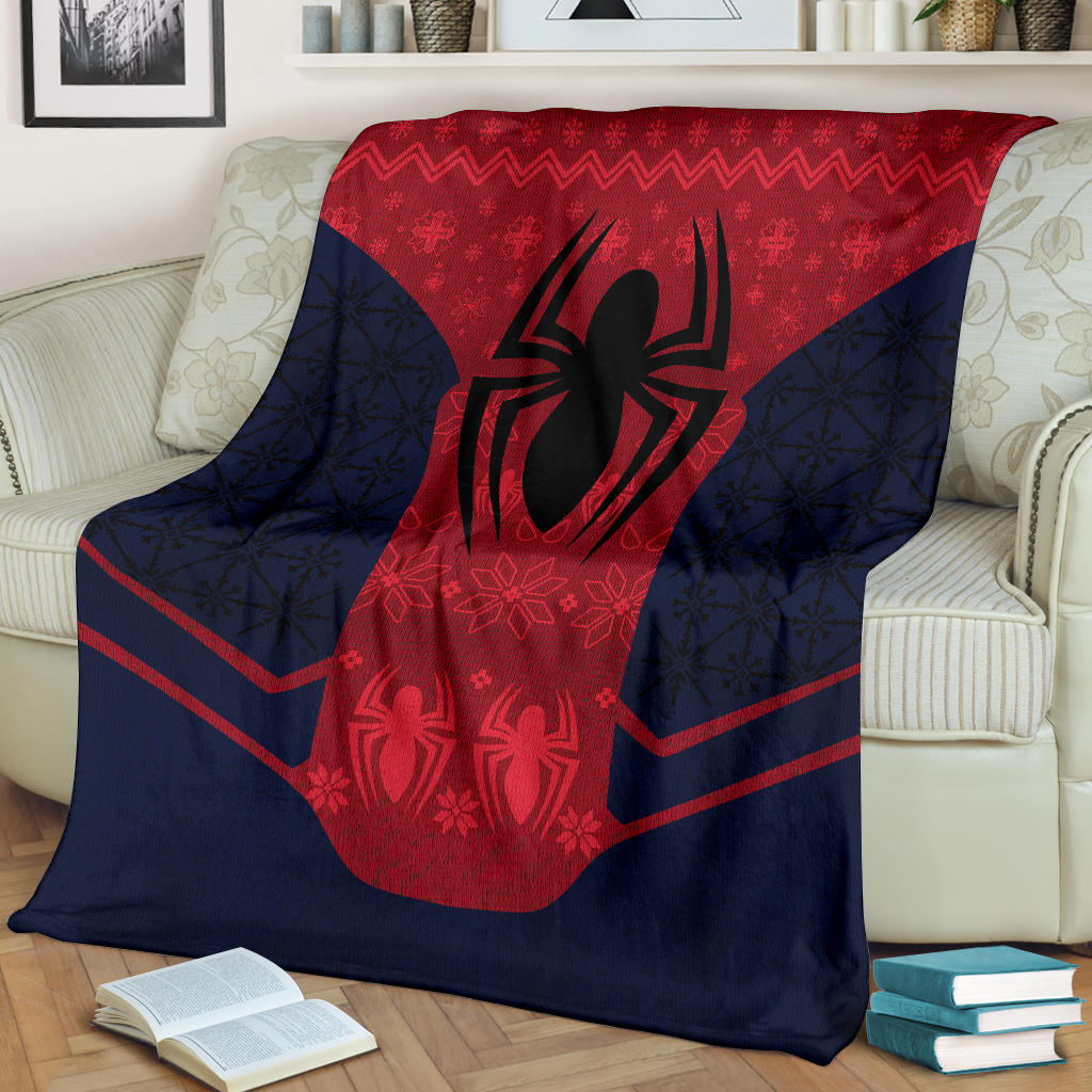 Spiderman Ugly Christmas Custom Blanket Home Decor