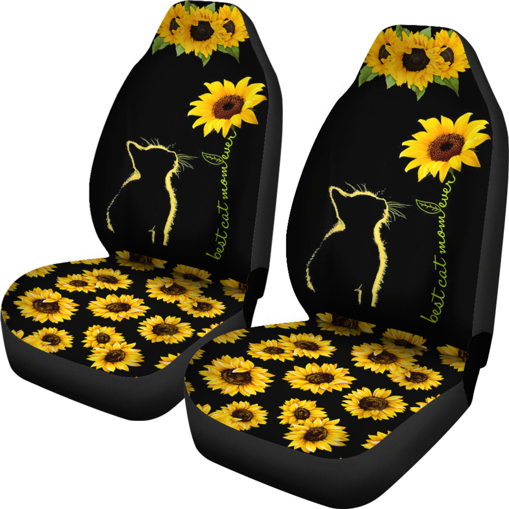 Best Cat Mom Ever Sunflower Seat Covers