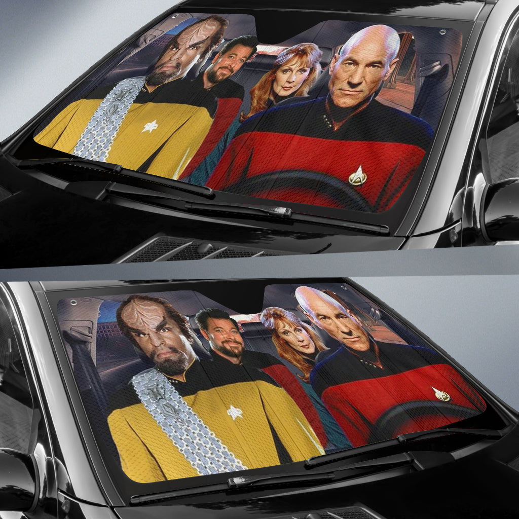 Star Trek The Next Generation Car Auto Sun Shades Windshield Accessories Decor Gift