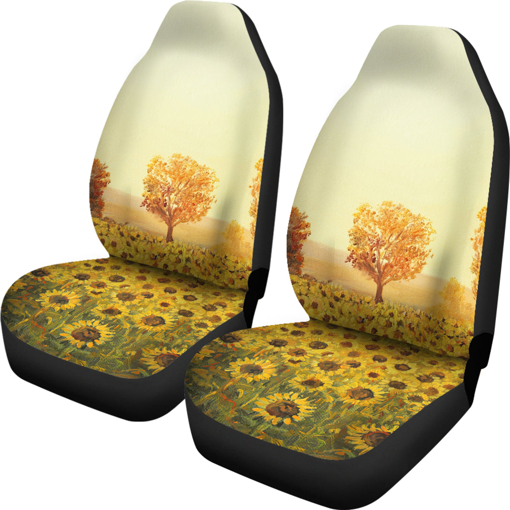 Beautiful Painting Sunflower Art Car Seat Covers