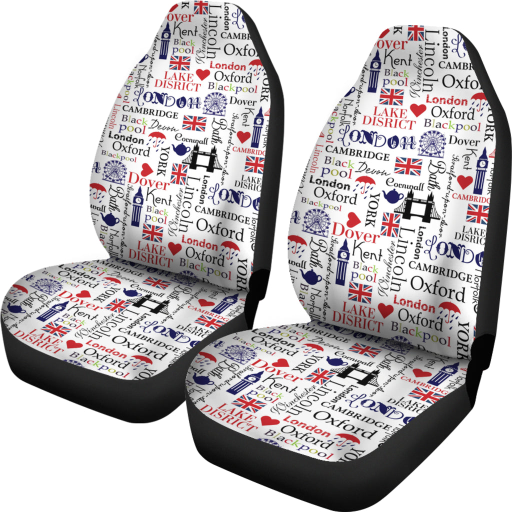 London Pattern Car Seat Covers