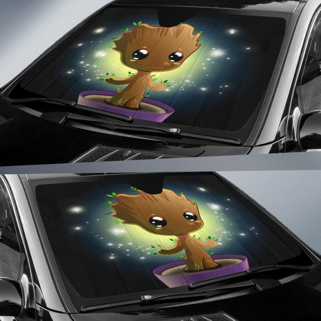 Baby Groot Cute Funny Car Sun Shades Amazing Best Gift Ideas 2022