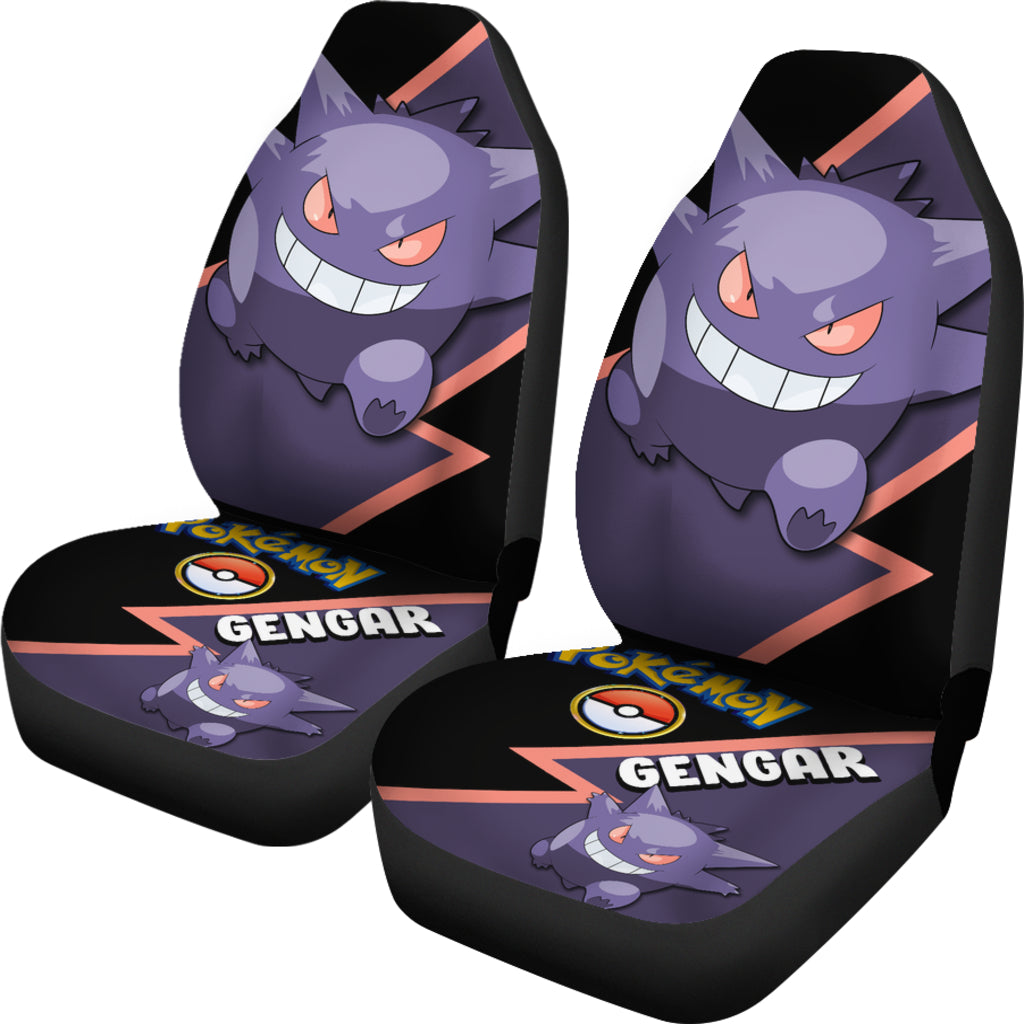 Gengar Car Seat Covers Custom Anime Pokemon Car Accessories