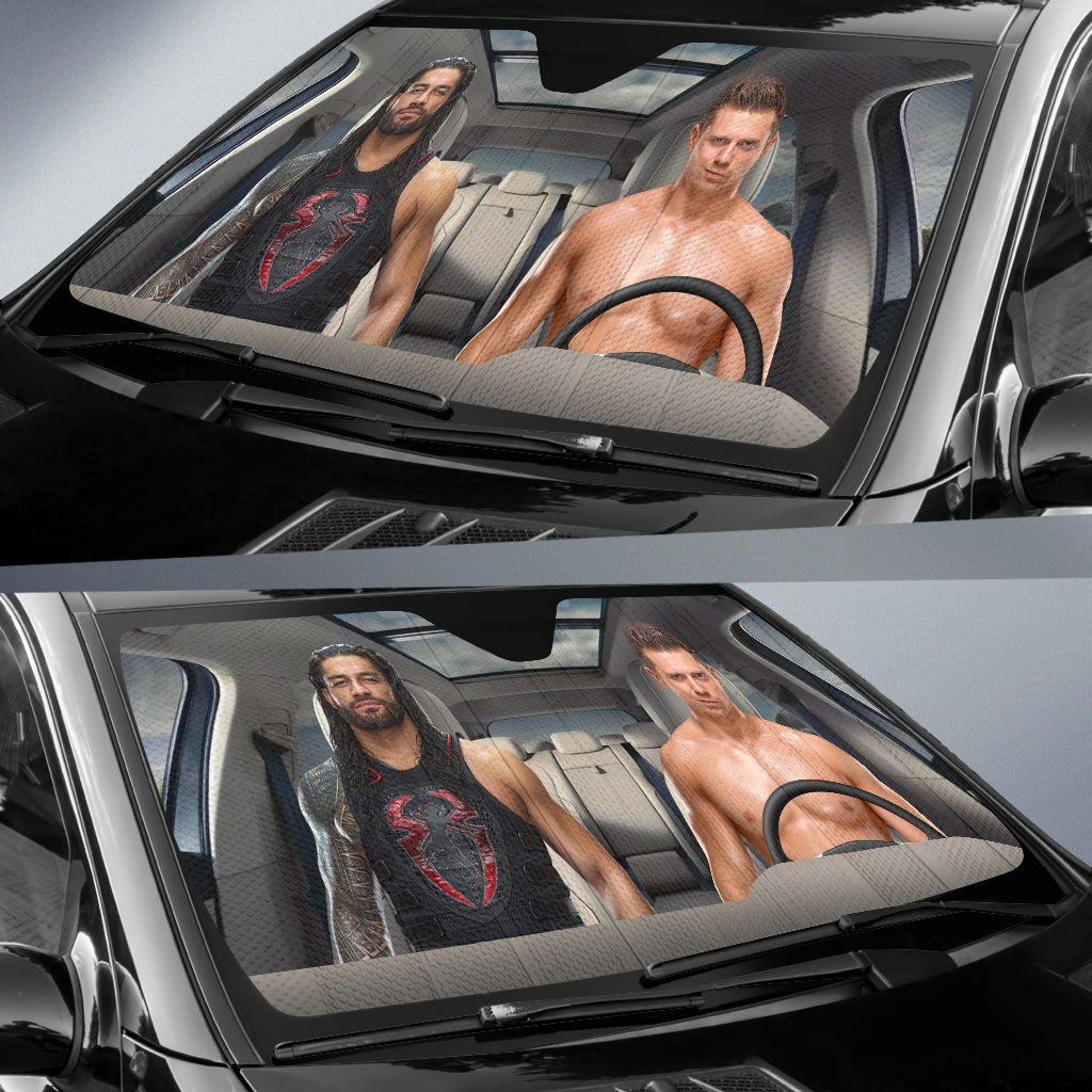 The Miz Vs Roman Reigns Wwe Driving Auto Sun Shade