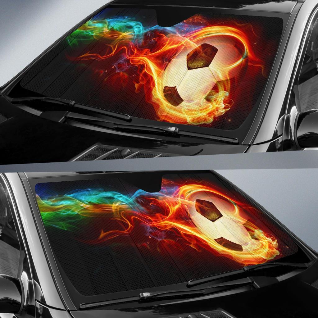 Ball Fire Car Sun Shades Amazing Best Gift Ideas 2022