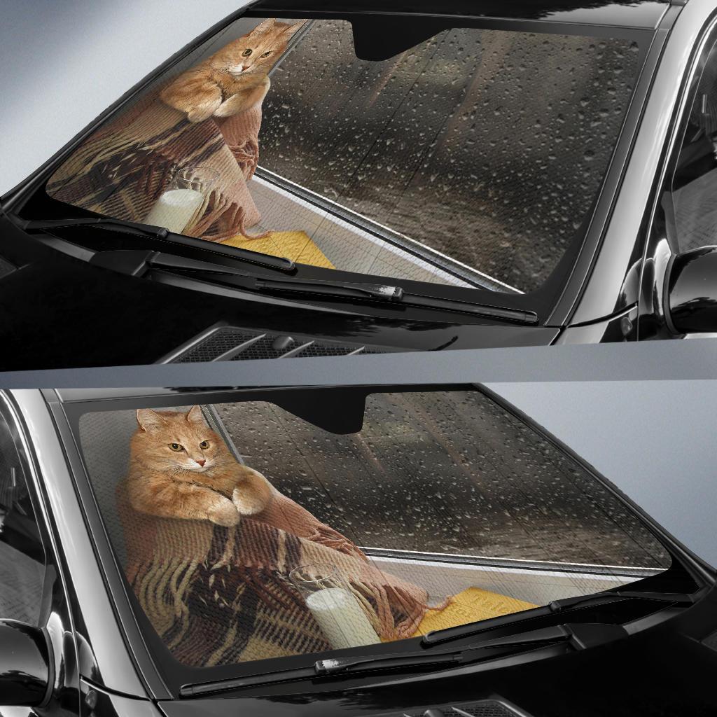 Cat Milk Book Window Car Sun Shades Amazing Best Gift Ideas 2022