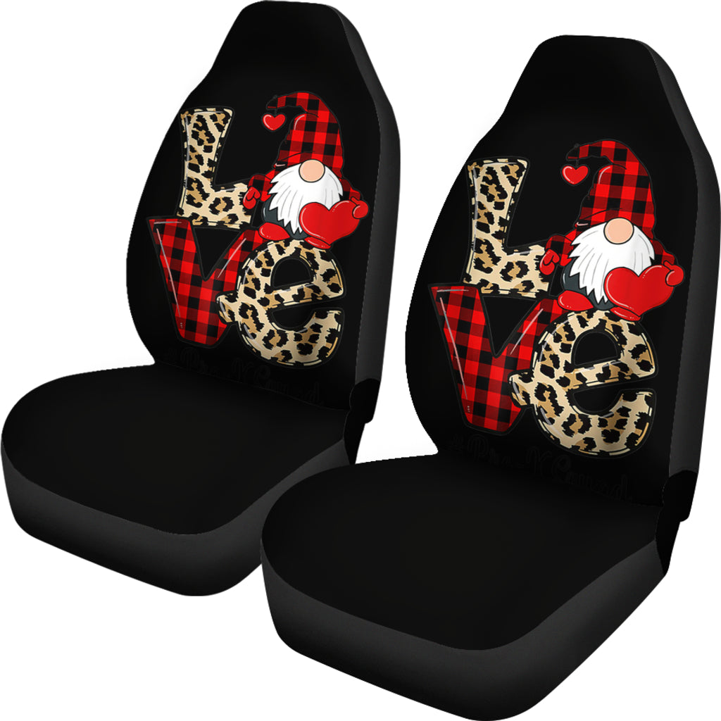 Love Pre-K Squad Valentine Gnome Teacher Car Seat Covers