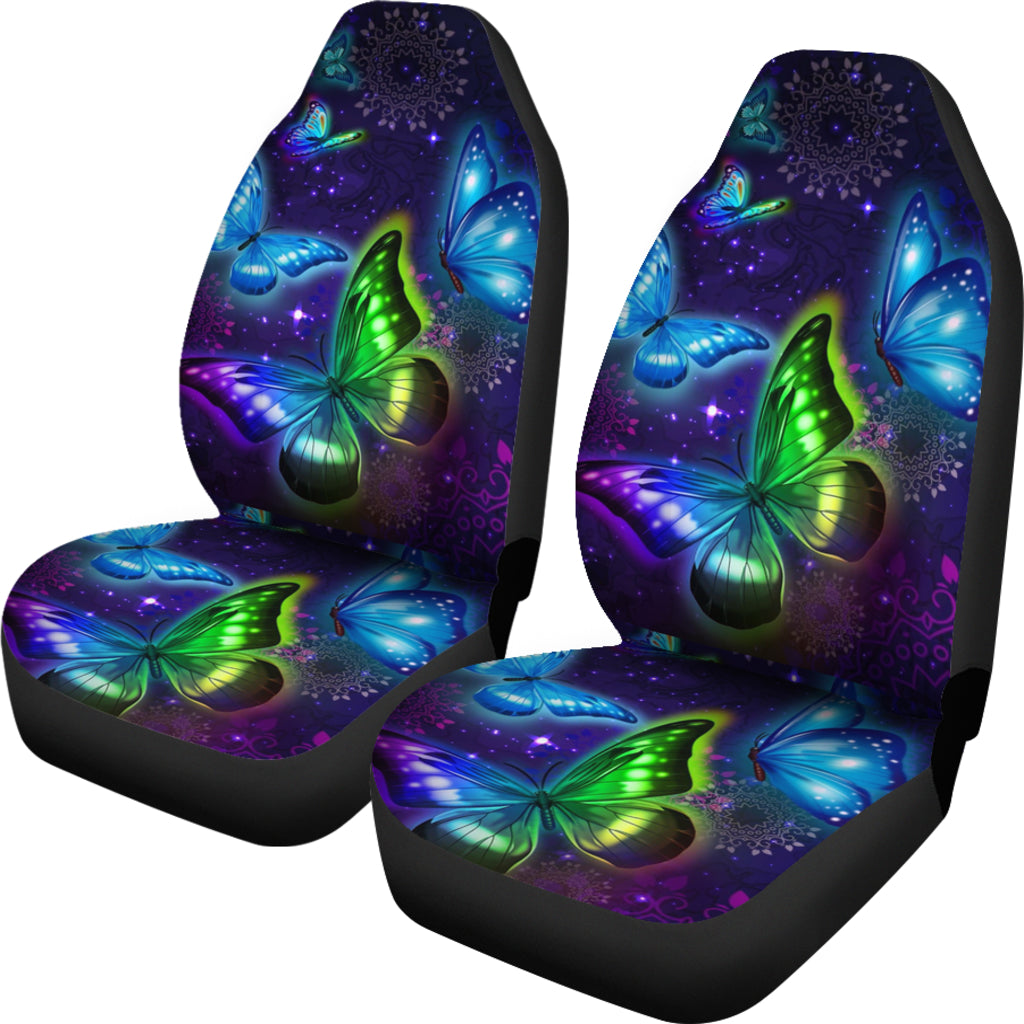 New Neon Butterfly Car Seat Covers