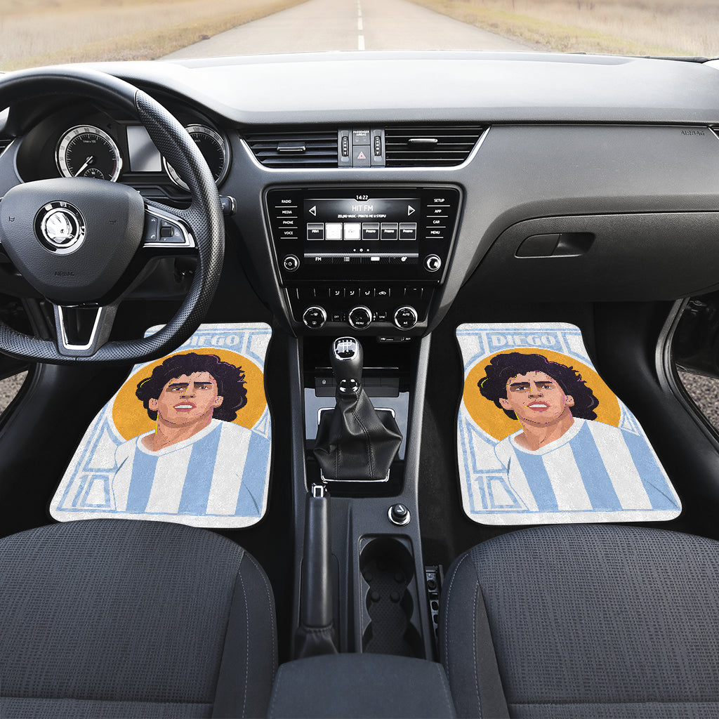 Diego Armando Maradona 10 Rip 1969 2022 9 Car Floor Mats Custom Car Accessories Car Decor 2022