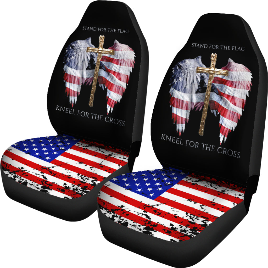 Social Worker Us Flag Car Seat Covers