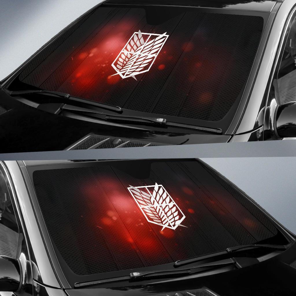 Attack On Titans Logo Car Sun Shades Amazing Best Gift Ideas 2022