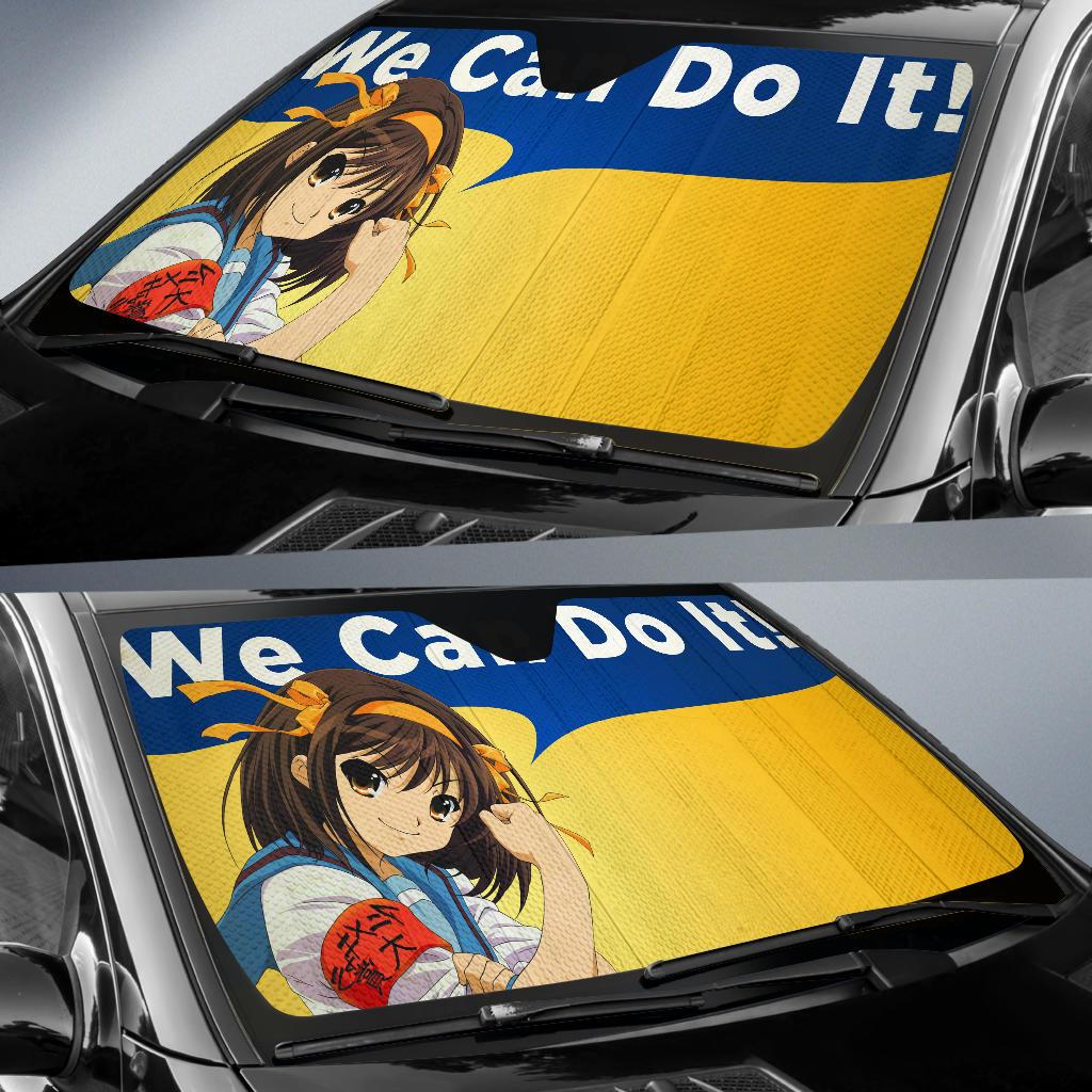 We Can Do It The Melancholy Of Haruhi Suzumiya Car Sun Shade Gift Ideas 2022