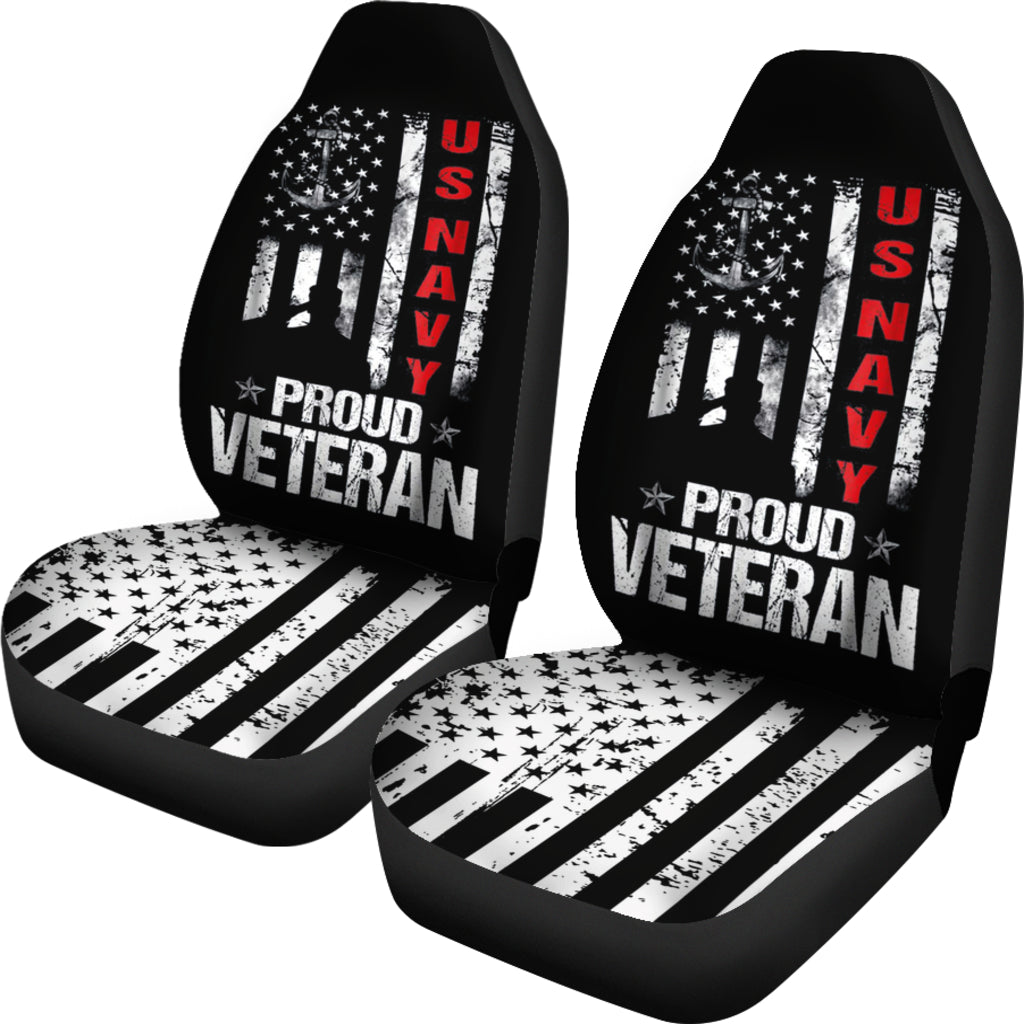 Proud Veteran Us Navy Patriotic Car Seat Covers