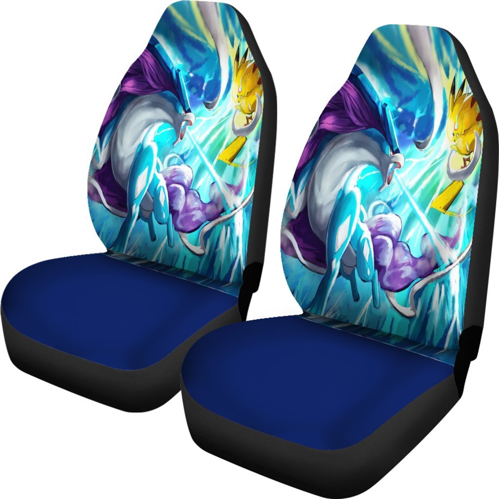 Pokken Suicune Vs Pikachu Seat Covers