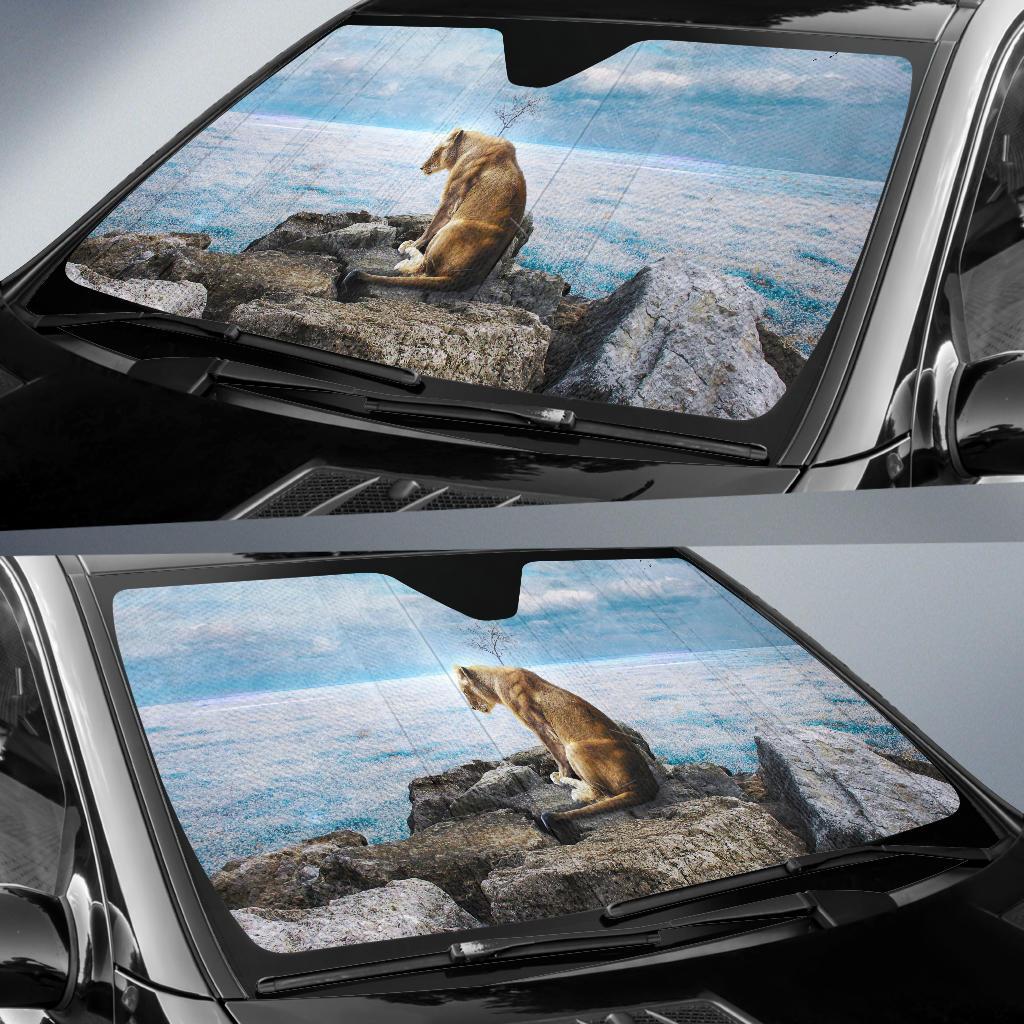 Lion Rocks Clouds Hd Car Sun Shade Gift Ideas 2021