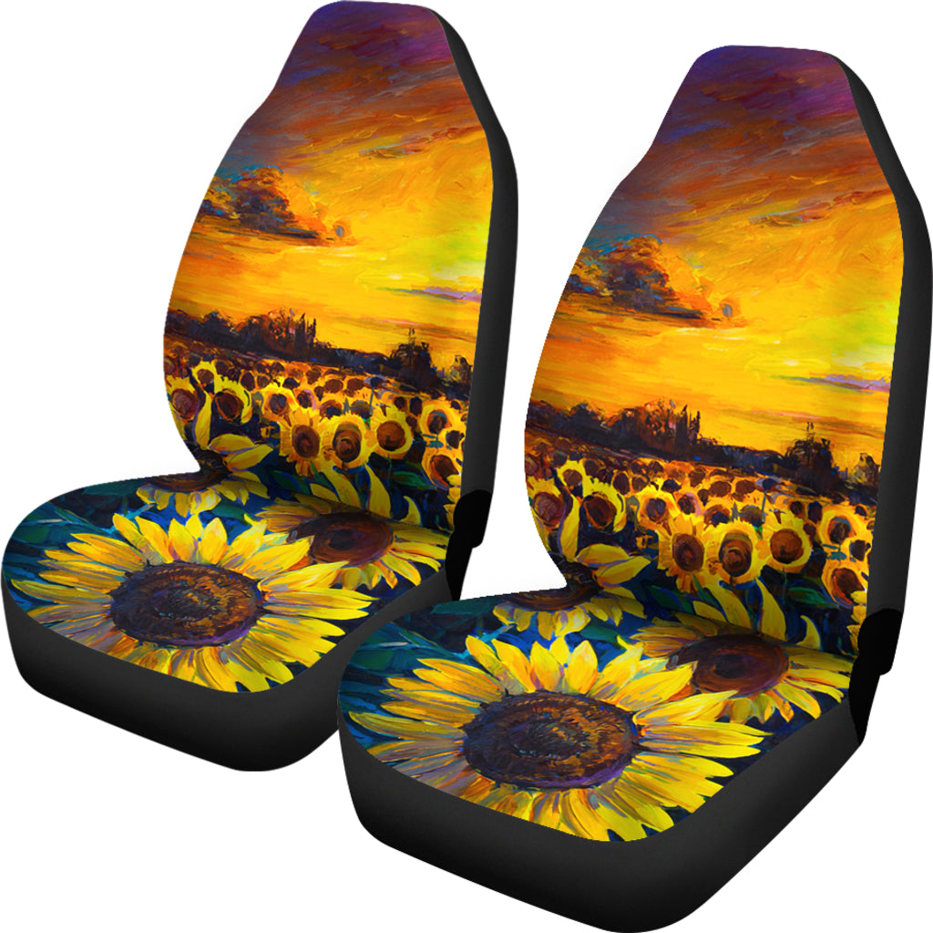 New Beautiful Sunflower Art Car Seat Covers