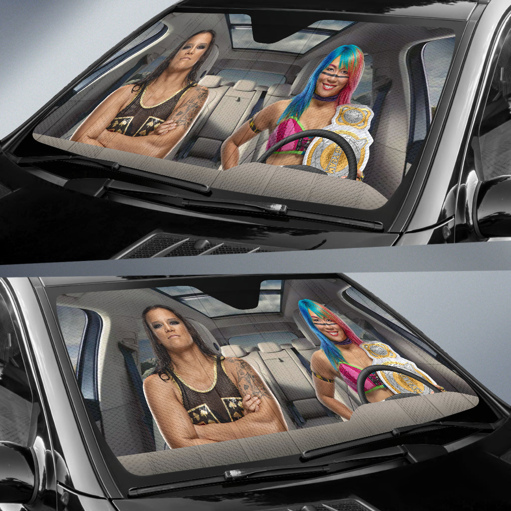 Shayna Baszler Vs Asuka Wwe Driving Auto Sun Shade