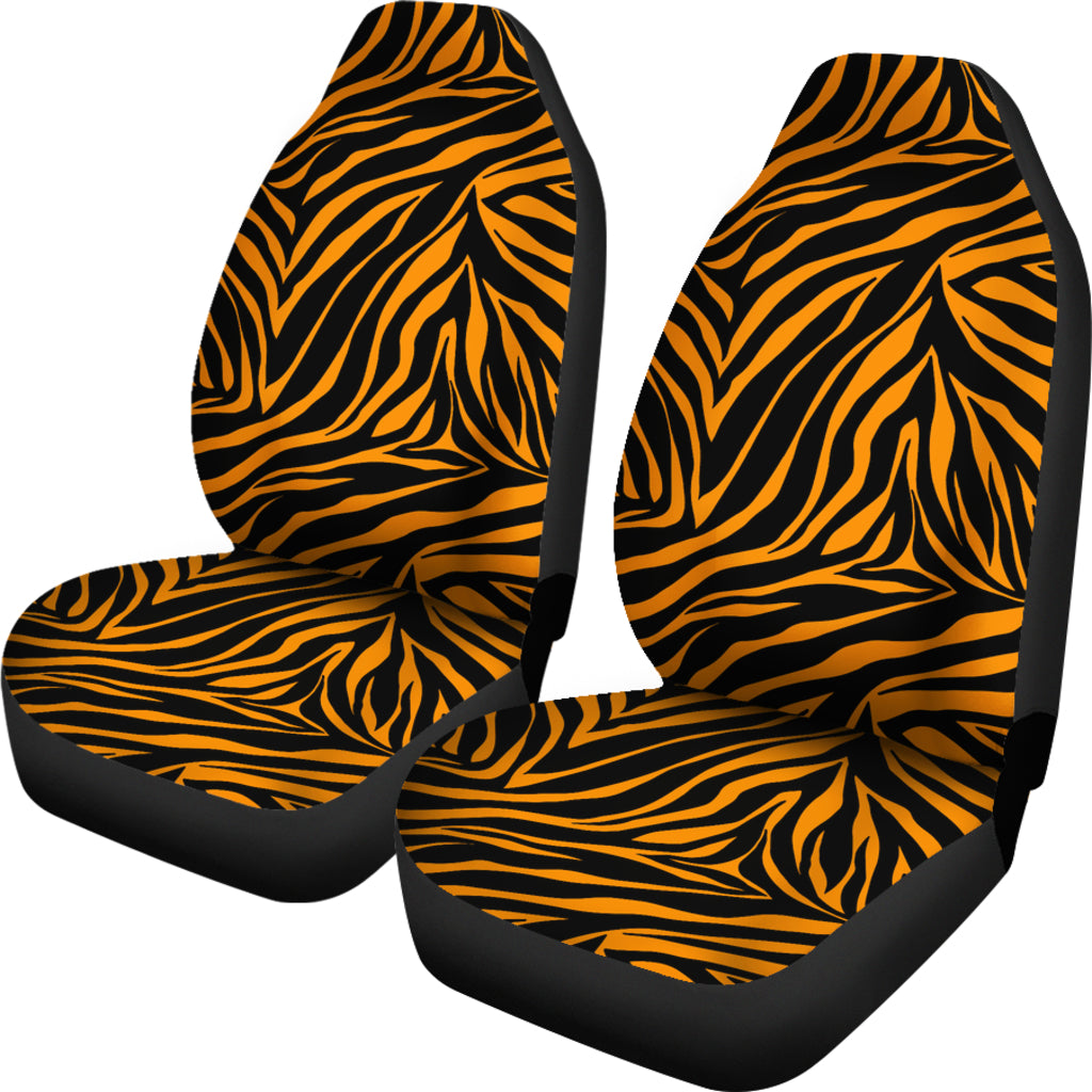 Orange Zebra Seat Covers