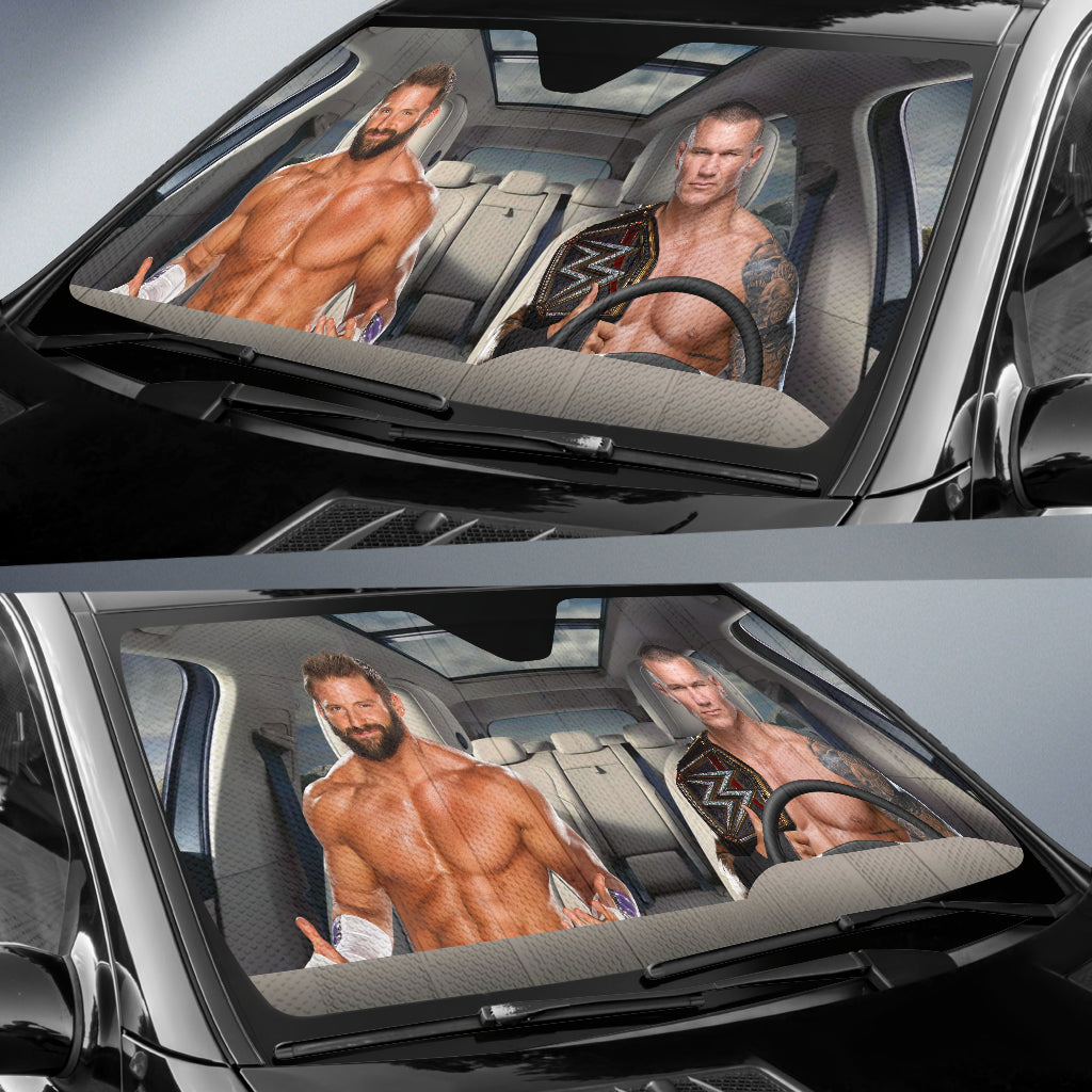 Randy Orton Vs Zack Ryder Wwe Driving Auto Sun Shade