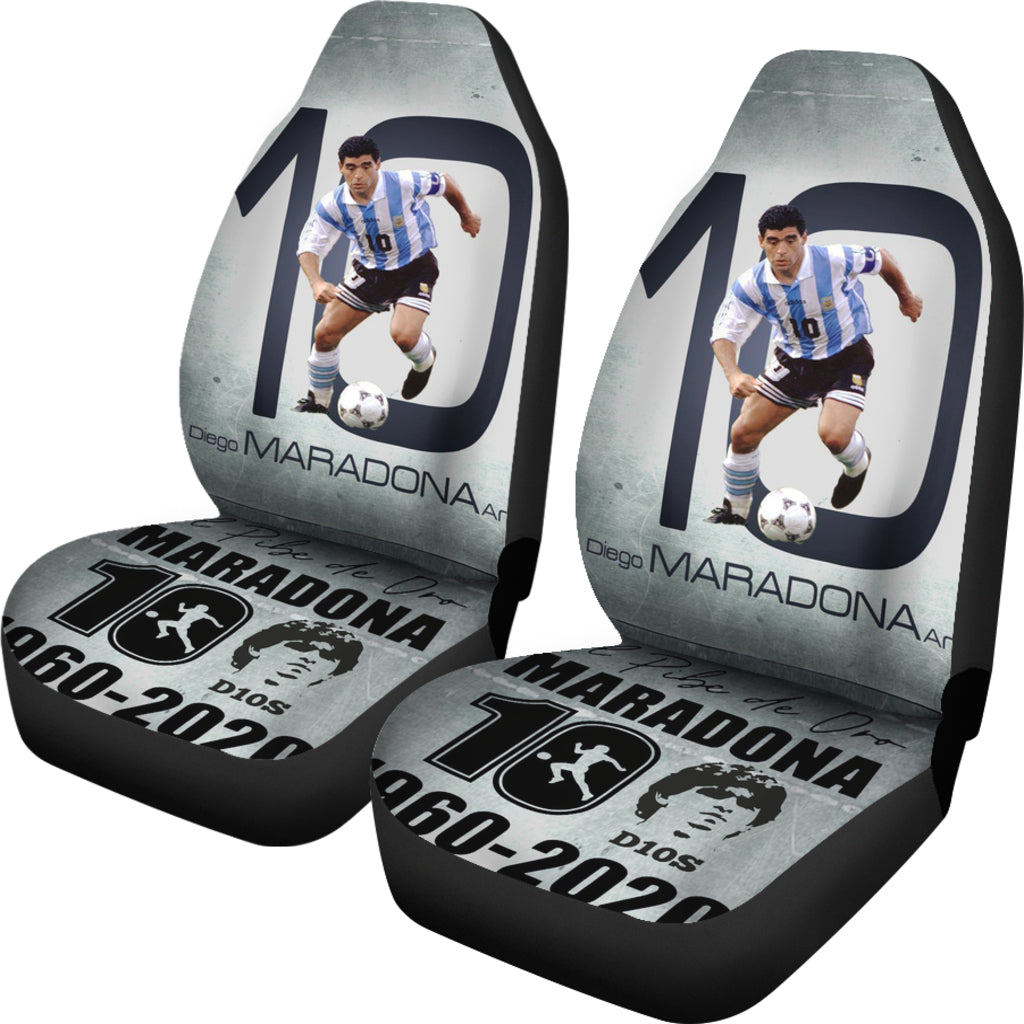 Art D10S Diego Armando Maradona 10 Rip 1969 2022 Car Seat Covers Gift For Fooball