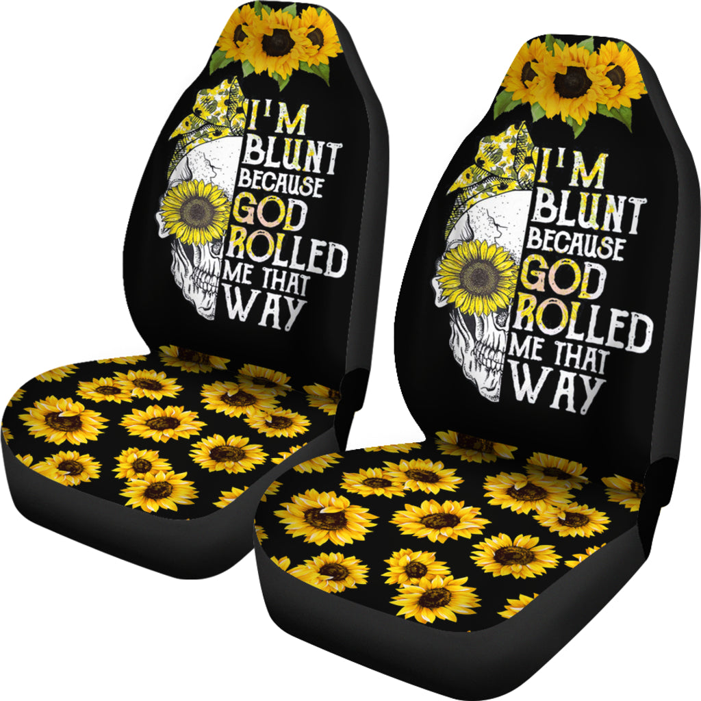 Skull Sunflower Car Seat Covers