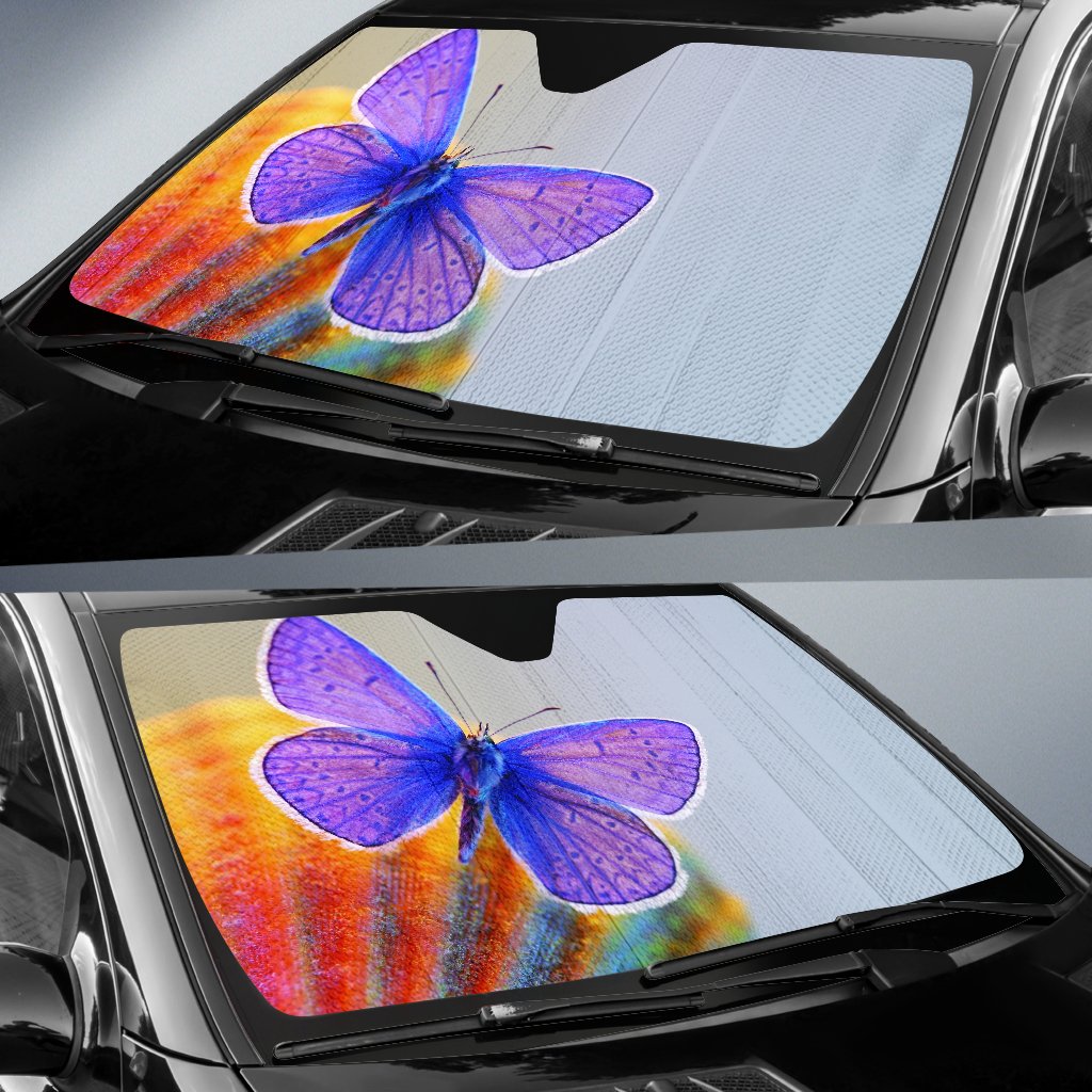 Butterfly_Blue_White_Wings Sun Shade Gift Ideas 2022