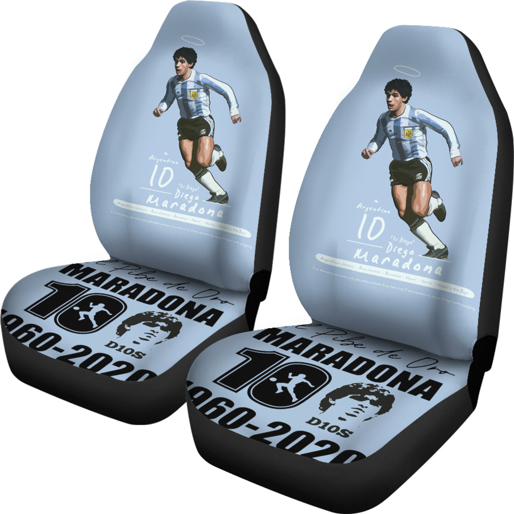 New D10S Diego Armando Maradona 10 Rip 1969 2022 Car Seat Covers Gift For Fooball