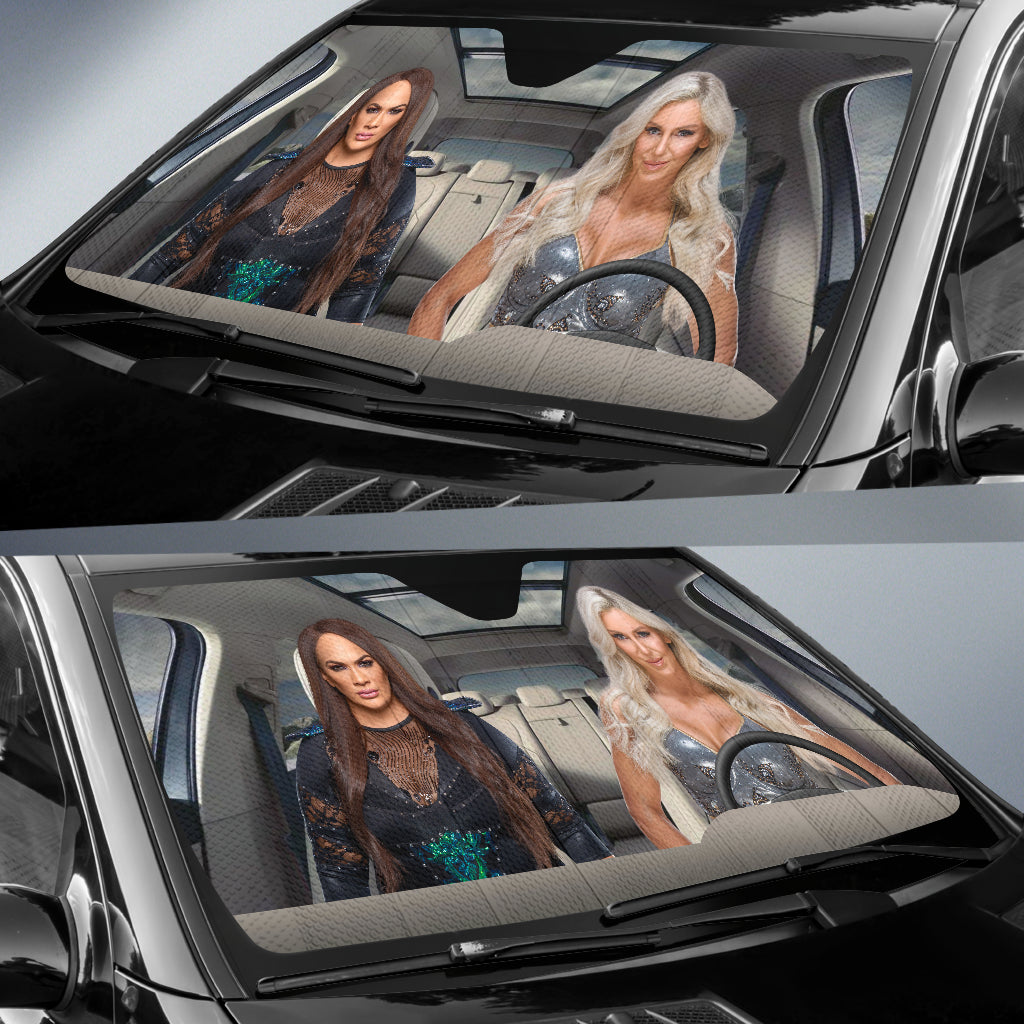 Charlotte Vs Nia Jax Wwe Driving Auto Sun Shade