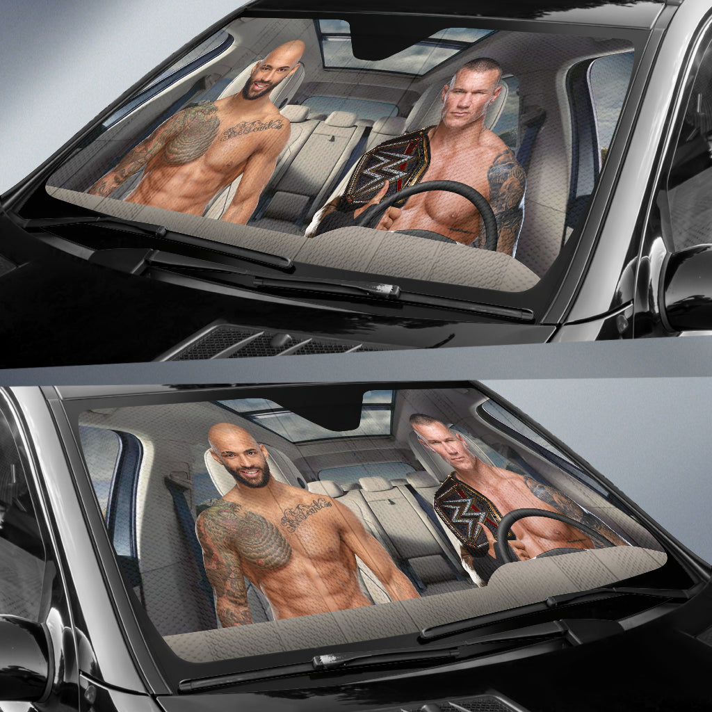 Randy Orton Vs Ricochet Wwe Driving Auto Sun Shade