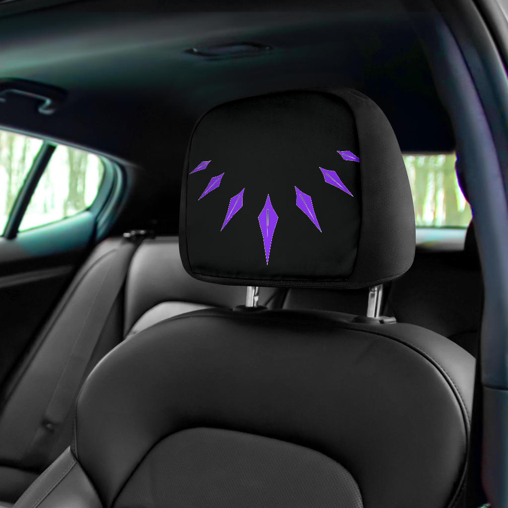 Black Panther Car Seat Headrest Cover