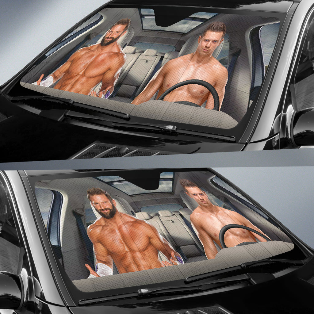 The Miz Vs Zack Ryder Wwe Driving Auto Sun Shade