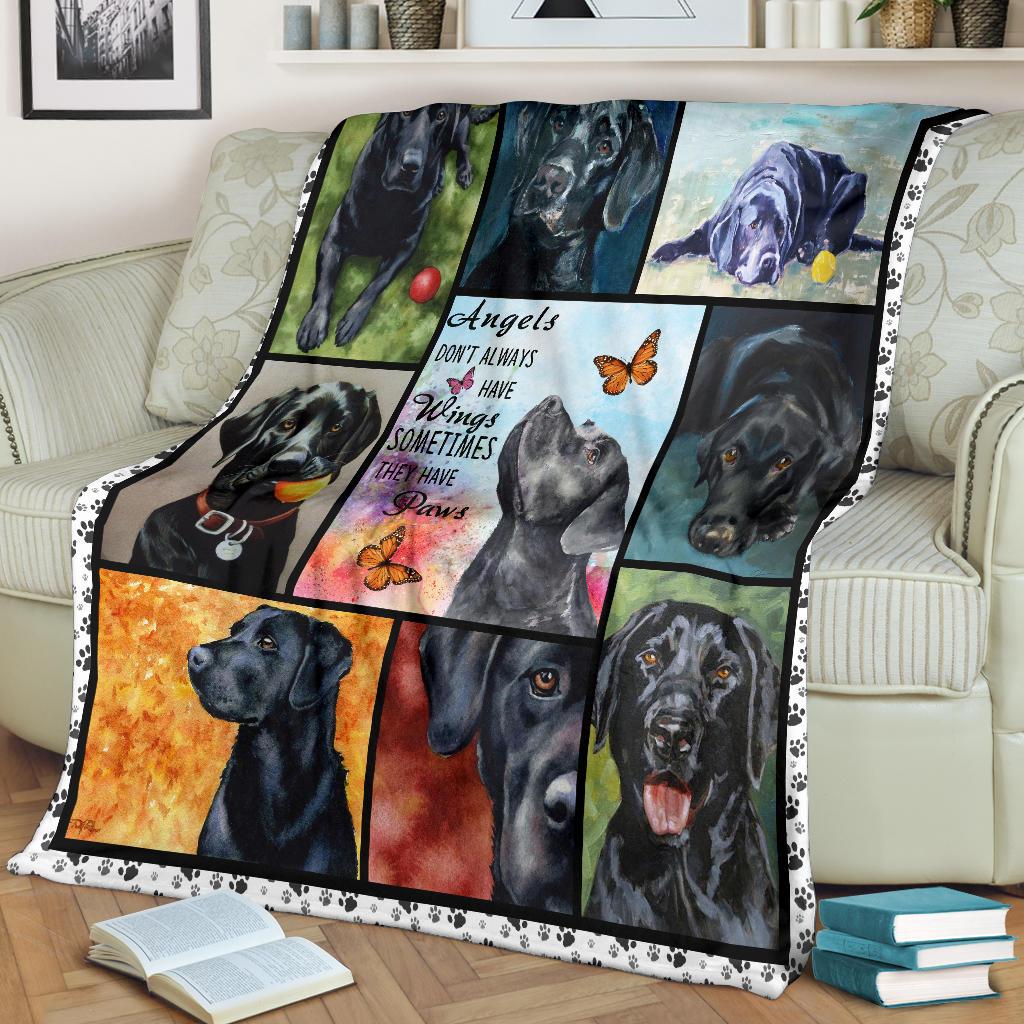Black Labrador Premium Blanket
