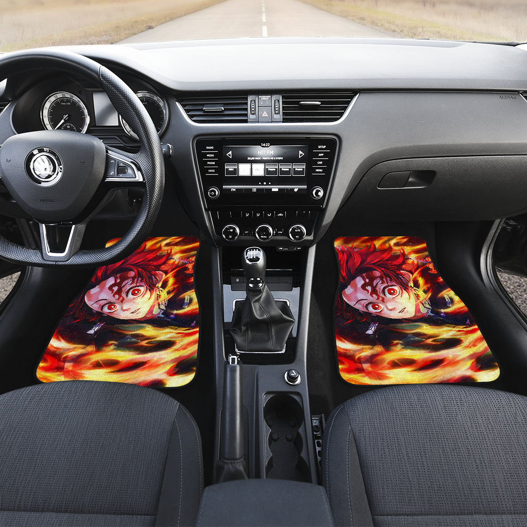 Tanjiro Kamado Demon Slayer Uniform 1 Anime Car Floor Mats Custom Car Accessories Car Decor 2022