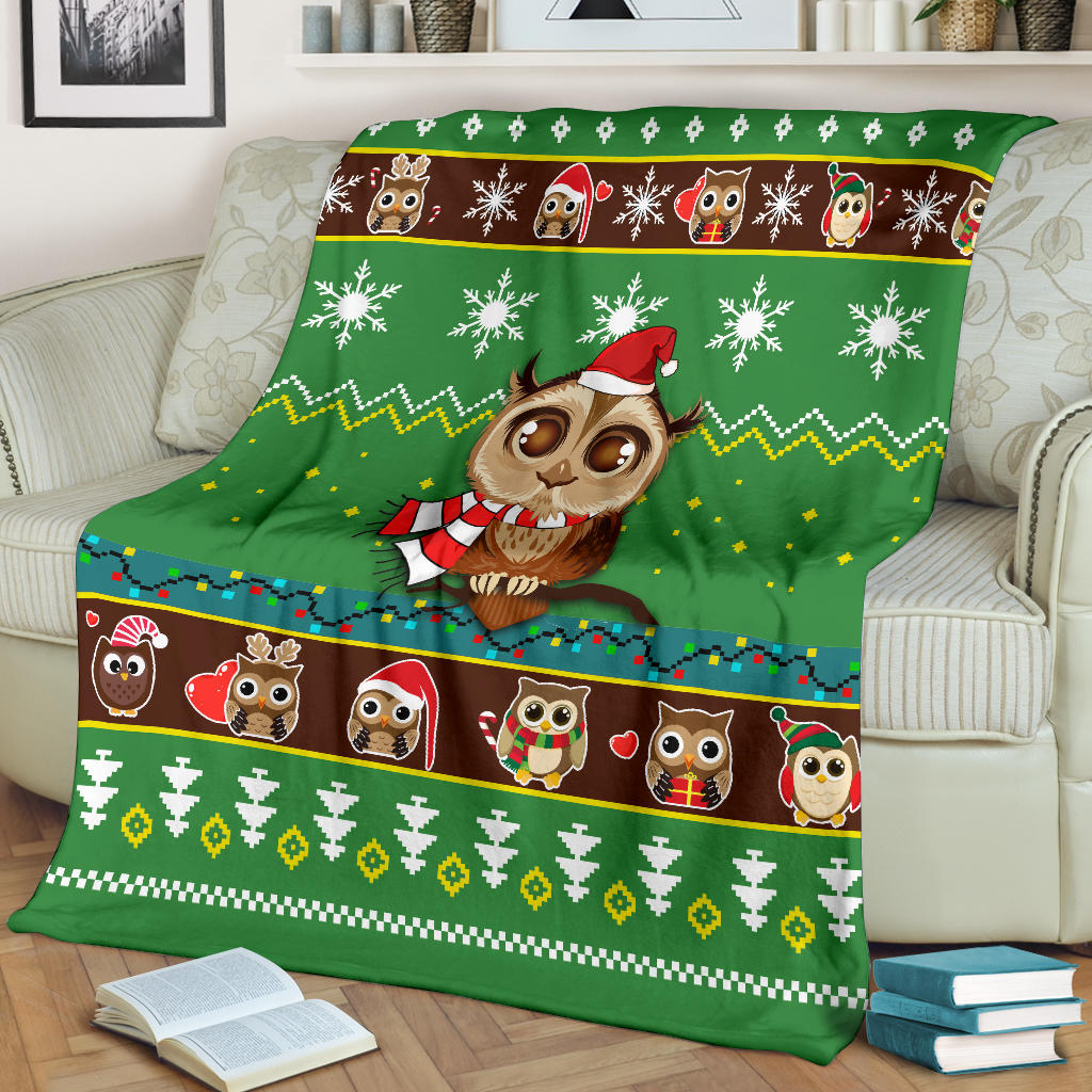 Owl Christmas Blanket Amazing Gift Idea