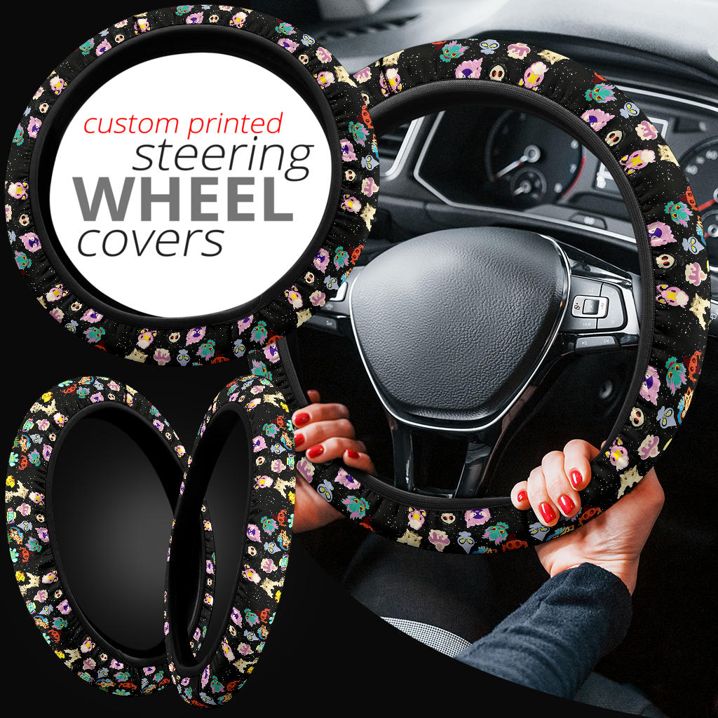 Ghosties 2 Pokemon Car Steering Wheel Cover